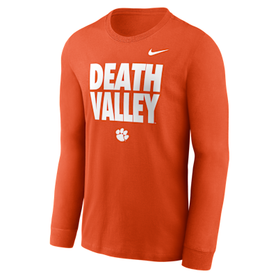 Clemson Sideline Slogan Men's Nike Dri-FIT College Long-Sleeve T